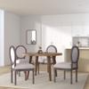 vidaXL Dining Chairs 4 pcs. Cream Fabric view 2