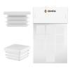 EMFA Ribbed Plugs 30 x 30 mm White for Square Tubes, 10-Pack view 2