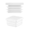 EMFA Ribbed Plugs 30 x 30 mm White for Square Tubes, 10-Pack view 3