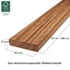 BioMaderas Cumaru Hardwood Decking Boards, 90 mm Wide, 21 mm Thick view 2