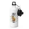 Gift Base Sports Water Bottle for Horse Lovers, "Crazy Horse Lady" view 1