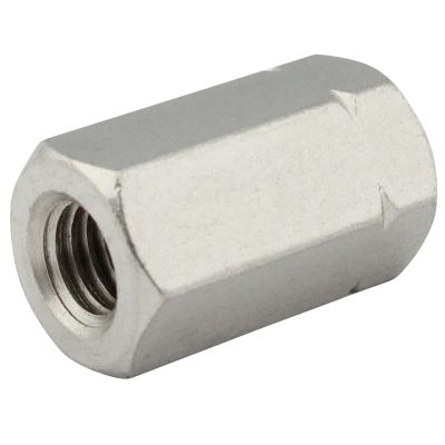 Hex Coupling Nuts M10 x 20, 2-Pack, A2 Stainless Steel