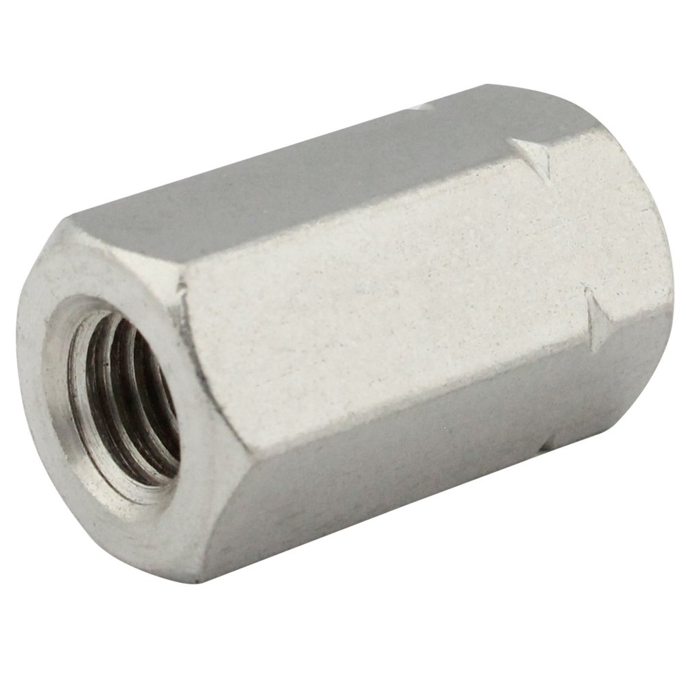 Hex Coupling Nuts M10 x 20, 2-Pack, A2 Stainless Steel