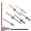 Flat-Head Blind Rivets, 3.2 x 6 mm, 20 pcs, DIN 7337 Form A, A2 Stainless Steel view 2