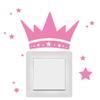 Light Switch Sticker “Little Crown with Stars” by Wandtattoo-Loft, 30 Colors, Light Green view 4