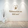 CLICKANDPRINT “Sewing Machine On, World Off” Wall Decal, 240 x 59.4 cm, Copper view 2