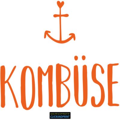 CLICKANDPRINT Kombüse Wall Sticker, 190 × 47 cm, Orange