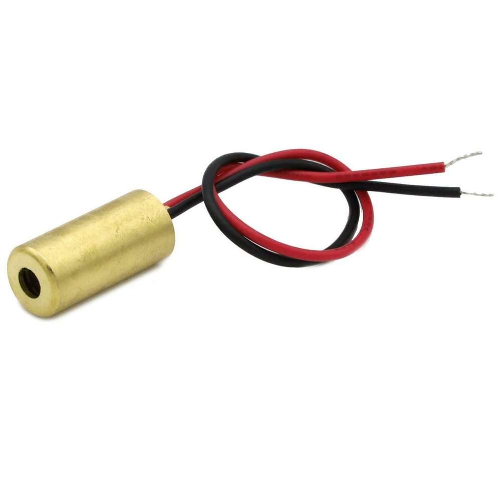 Red 650 nm Point Laser Module, 0.4 mW, 3–6 V DC, 9 × 20 mm