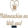 CLICKANDPRINT Sewing Machine On, World Off Wall Decal, 31.5 x 17.9 in, Light Brown view 1