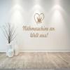 CLICKANDPRINT Sewing Machine On, World Off Wall Decal, 31.5 x 17.9 in, Light Brown view 2