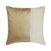 The HomeCentric Better Half Antique Gold Leather Pillow Cover, 55 x 55 cm view 1