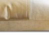 The HomeCentric Better Half Antique Gold Leather Pillow Cover, 55 x 55 cm view 2