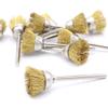 10 Brass Cup Brushes, 15 mm, for Dremel and Proxxon Tools view 3