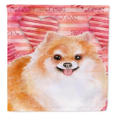 Caroline's Treasures BB9803GF Pomeranian #2 Love Garden Flag, Size S, Multicolor