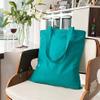 Westford Mill - Cotton Tote Bag with Long Handles / Pastel Mint, One view 2