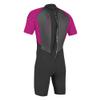 O'Neill Girls' Youth Reactor II 2mm Back-Zip Spring Wetsuit, Black (Berry), 14 view 2