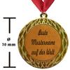 Larius Medal with Name or Custom Text, Name Day, Anniversary or Birthday Gift, 70 mm view 2