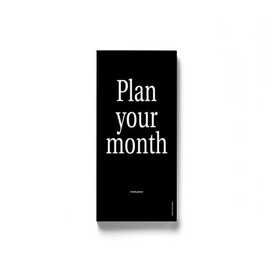 Octagon Monthly Planner, Black