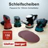 Woltersberger 50-Pack 150 mm Random Orbital Sanding Discs, P1200 Grit, 15-Hole, Green view 2
