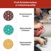Woltersberger 50-Pack 150 mm Random Orbital Sanding Discs, P1200 Grit, 15-Hole, Green view 4