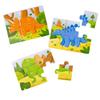 Bigjigs Toys Dinosaur Puzzle Set, Solid Wood Puzzles view 1