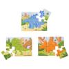 Bigjigs Toys Dinosaur Puzzle Set, Solid Wood Puzzles view 2