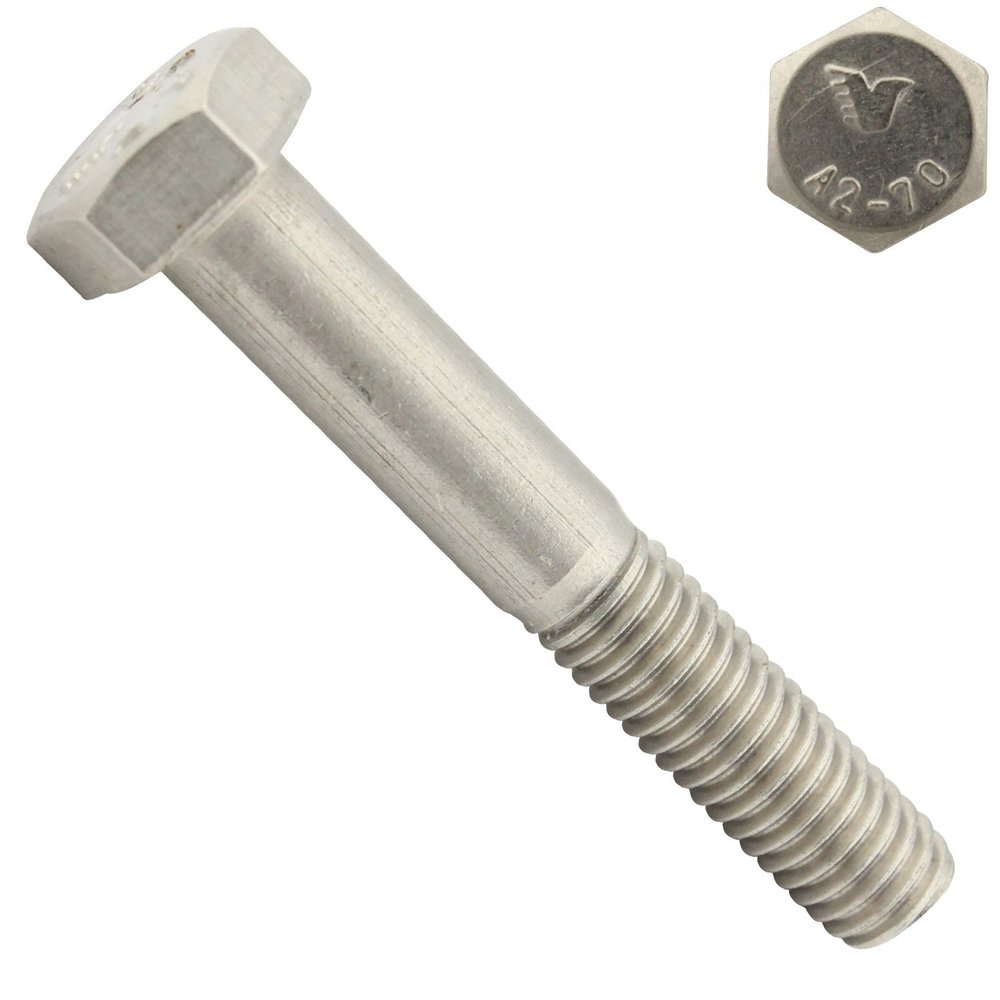 40 Hex Bolts with Shank - M10 x 45 - Stainless Steel A2 (V2A/VA) - SC931 - SC-Normteile