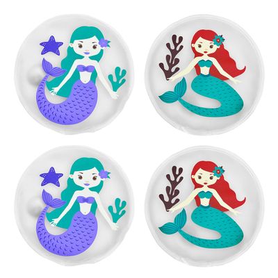 4-Piece Mermaid Heart Pocket Hand Warmer Set, Reusable