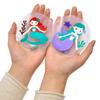 4-Piece Mermaid Heart Pocket Hand Warmer Set, Reusable view 2