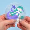 4-Piece Mermaid Heart Pocket Hand Warmer Set, Reusable view 3