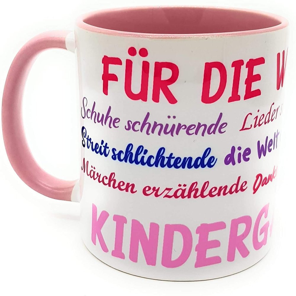 Kilala Pink Mug for the Best Kindergarten Teacher, Gift-Ready