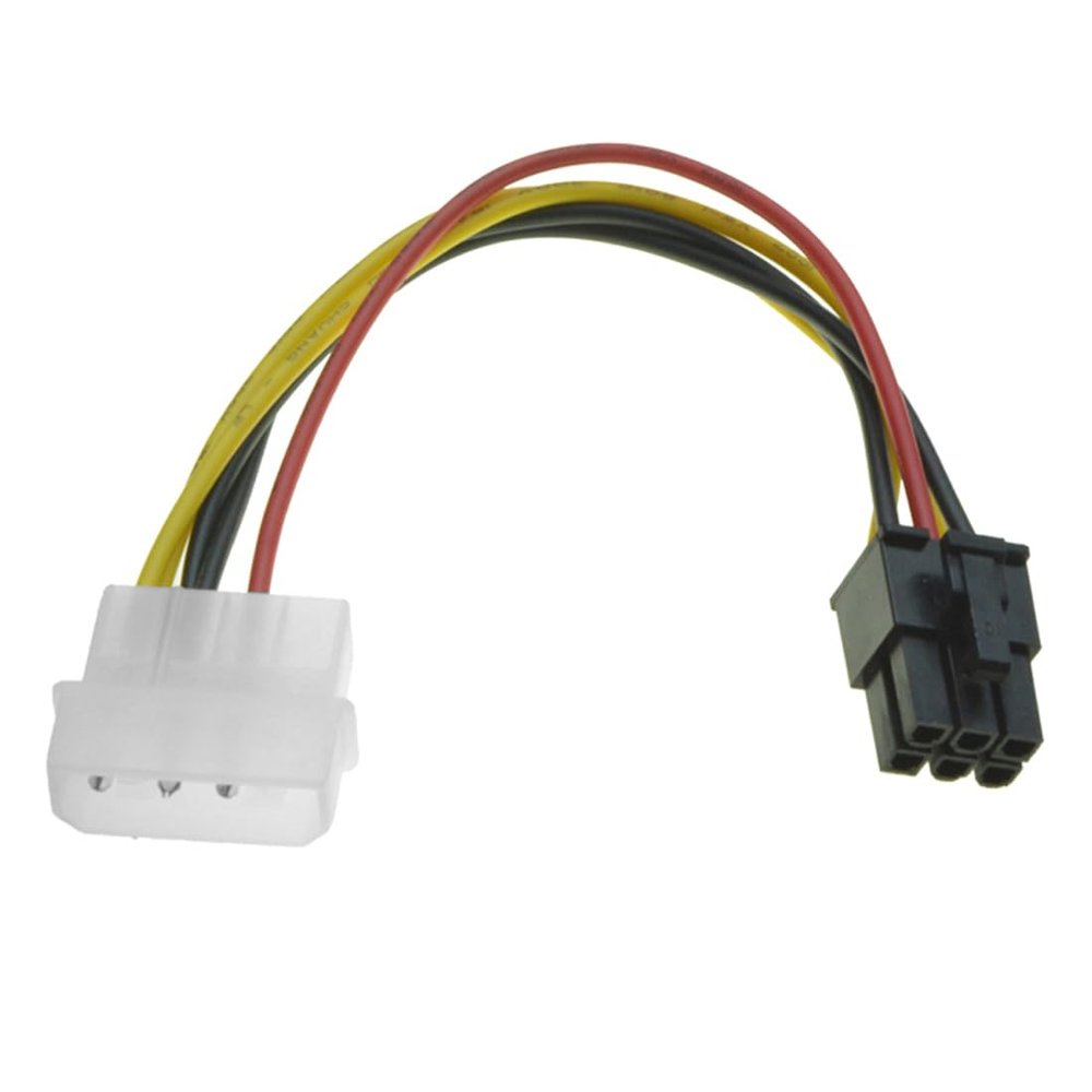 R03 Aukson 6-Pin PCIe to 4-Pin Molex Graphics Card Power Adapter Cable