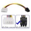 R03 Aukson 6-Pin PCIe to 4-Pin Molex Graphics Card Power Adapter Cable view 3