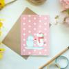 Mr. & Mrs. Panda Baby Card – Unicorn Snowman view 2