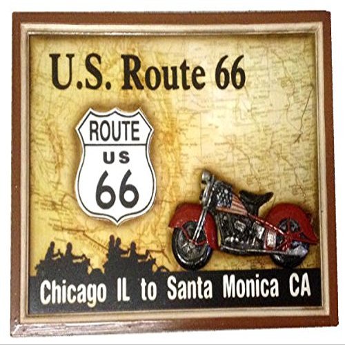 arterameferro US Route 66 Metal Sign for Pub or Bar Wall