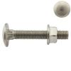 M5 x 70 Carriage Bolts with Serrated Flange Nuts, A2 Stainless Steel, 10-Pack view 1