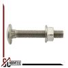 M5 x 70 Carriage Bolts with Serrated Flange Nuts, A2 Stainless Steel, 10-Pack view 2