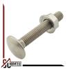 M5 x 70 Carriage Bolts with Serrated Flange Nuts, A2 Stainless Steel, 10-Pack view 3