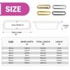 WedDecor Oval Brass Grommets with Washers, 25 mm, Bronze, 50-Pack view 2