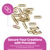 WedDecor Oval Brass Grommets with Washers, 25 mm, Bronze, 50-Pack view 3