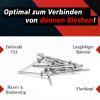 PRIOstahl Stainless Steel V2A Blind Rivets, Flat Head, DIN 7337, 5 × 20 mm, 100-Pack view 4