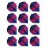 RED DRAGON Hardcore Radical Rainbow Extra-Thick Standard Dart Flights – 4 Sets per Pack (12 Flights Total) view 1