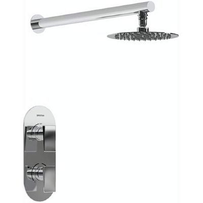 Bristan Sail 6-Function Complete Dual-Control Concealed Shower Pack, Chrome