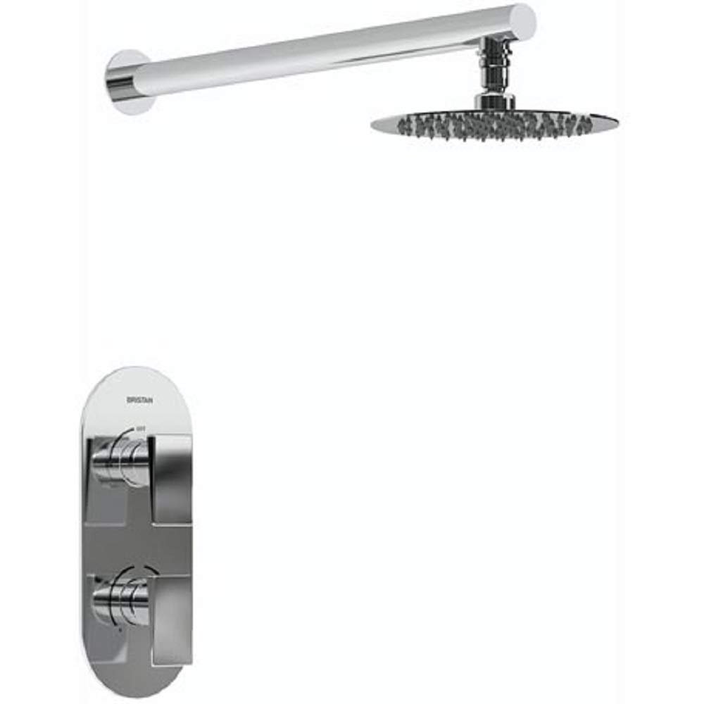 Bristan Sail 6-Function Complete Dual-Control Concealed Shower Pack, Chrome