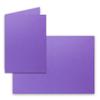 40 Folded Card & Envelope Sets, DIN A6/C6, Violet view 2