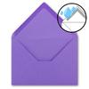 40 Folded Card & Envelope Sets, DIN A6/C6, Violet view 3
