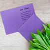 40 Folded Card & Envelope Sets, DIN A6/C6, Violet view 4