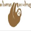 CLICKANDPRINT “no hurries no worries” Wall Decal, 40 x 18.3 cm, Copper view 1