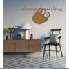 CLICKANDPRINT “no hurries no worries” Wall Decal, 40 x 18.3 cm, Copper view 2
