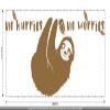 CLICKANDPRINT “no hurries no worries” Wall Decal, 40 x 18.3 cm, Copper view 3